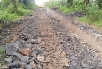 Foto: Program pemeliharaan dan pembangunan Jalan Usaha Tani (JUT) di Desa Cikeusik, Kecamatan Wanasalam, Kabupaten Lebak.