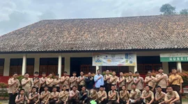 Keterangan foto: Densus 88 Gelar Bedah Buku di Ponpes Raudhatul Ulum.