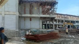 Foto: pembangunan Gedung Pendidikan Terpadu Institut Agama Islam Negeri (IAIN) Sorong.
