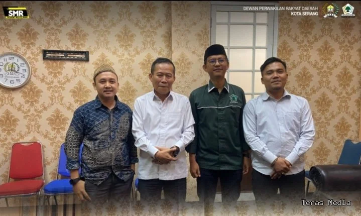 Foto/Dok. H, Muji Rohman S.H, Ketua DPRD Kota Serang bersama ISNU Kota Serang, Selasa (6/1/2025).