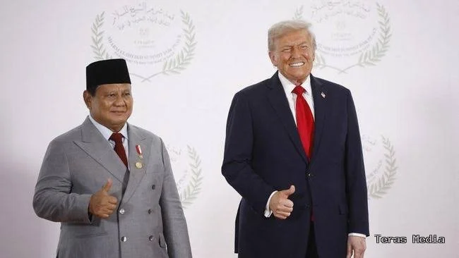 Foto: Prabowo Subianto bersama Donald Trump 