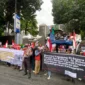 Keterangan foto : Ratusan massa dari- Himpunan Aktivis Milenial Indonesia (HAM-I) melakukan aksi di depan Kejaksaan Agung RI, Kamis (15/1/2026)