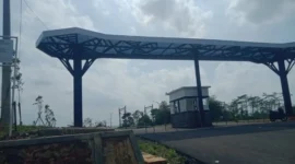 Keterangan poto : Pembangunan Res Area Agrowisata, yang berlokasi di Desa Lebak Parahiang Kecatan Leuwidamar Kabupaten Lebak Banten yang di sorot LSM GMBI Distrik Lebak