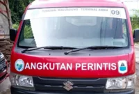 Keterangan poto : Kendaraan roda 4 milik BUMde Desa Kalanganyar Kecamatan Kalanganyar Kabupaten Lebak Banten berjenis angkutan umum