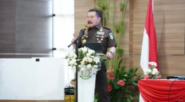 Keterangan foto : Jaksa Agung Republik Indonesia (Jaksa Agung RI), ST Burhanuddin, melakukan kunjungan kerja di Provinsi Sulawesi Utara, Rabu (25/2/2026)