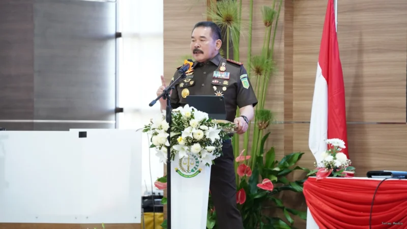 Keterangan foto : Jaksa Agung Republik Indonesia (Jaksa Agung RI), ST Burhanuddin, melakukan kunjungan kerja di Provinsi Sulawesi Utara, Rabu (25/2/2026)