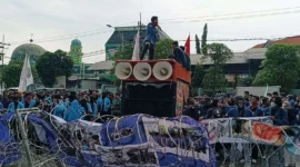 Keterangan foto: mahasiswa dari berbagai perguruan tinggi di Jawa Timur.