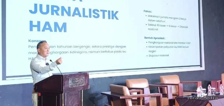 Keterangan foto : Wamen HAM RI Mugianto, Minggu (8/2/2026)