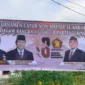 Keterangan poto : Spanduk Iklan Lomba Turnament Catur HUT Partai Cerindra ke 18 Tahun