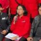 Keterangan foto : Ketua DPP PDIP yang juga Wakil Ketua Komisi X DPR RI Fraksi PDIP, MY Esti Wijayati saat konferensi pers, Rabu (25/2/2026)