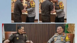 Keterangan foto : Kapolres Metro Jakarta Pusat Kombes Pol Reynold E.P Gutagalung yang baru melakukan kunjungan kerja ke Kejaksaan Negeri (Kejari) Jakarta Pusat, Kamis (5/2/2026)
