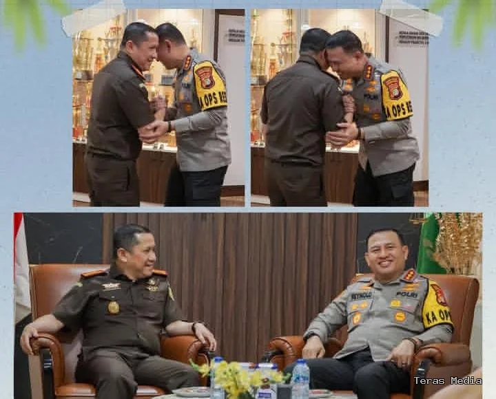 Keterangan foto : Kapolres Metro Jakarta Pusat Kombes Pol Reynold E.P Gutagalung yang baru melakukan kunjungan kerja ke Kejaksaan Negeri (Kejari) Jakarta Pusat, Kamis (5/2/2026)