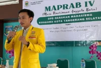 Keterangan foto : Ketua Bidang Kaderisasi Dewan Pimpinan Nasional (DPN) Gema Kosgoro, Agus Syarifudin, Rabu (25/2/2026)
