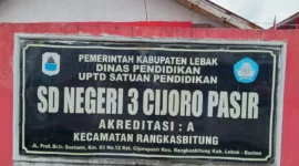 Keterangan foto: SDN 3 Cijoropasir, Kecamatan Rangkasbitung, Kabupaten Lebak.