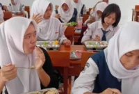 Keterangan foto: siswa SMP Negeri 2 Sajira, Kabupaten Lebak.