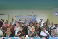 Keterangan foto : Kantor Pertanahan Kabupaten Halmahera Tengah (Kantah Kab Halteng) kolaborasi dengan Kejaksaan Negeri (Kejari) Halmahera Tengah menyelenggarakan kegiatan penyuluhan tentang Pendaftaran Tanah Sistematis Lengkap (PTSL) di Desa Wailegi, Kamis (5/2/2026)