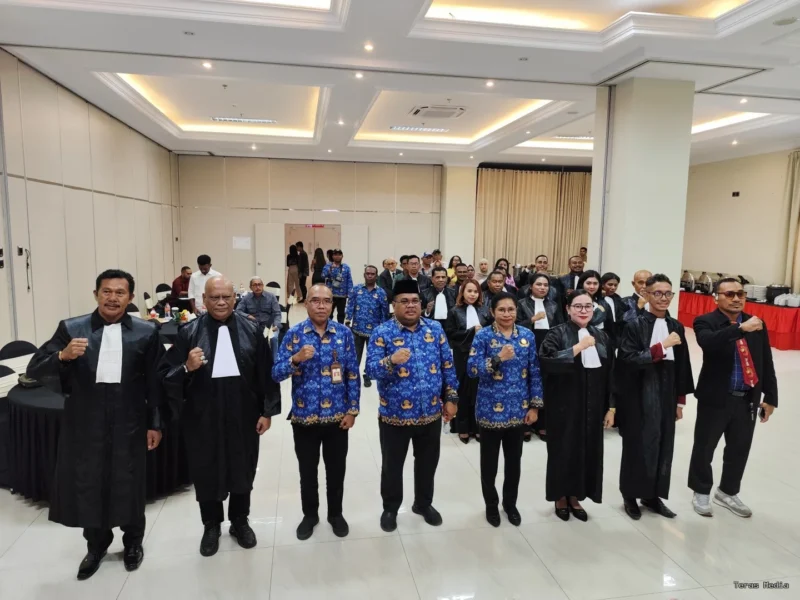Keterangan foto: Sedikitnya 13 calon advokat KAI Papua Barat Daya mengikuti pelantikan.