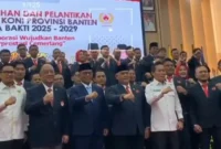 Keterangan foto: Ketua DPRD Kota Serang, H. Muji Rohman, S.H., menghadiri kegiatan Pelantikan Pengurus KONI Provinsi Banten Masa Bakti 2025–2029.