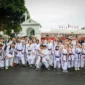 Atlet karate hadiri acara serah terima kawal istana Minggu 08/02/2026