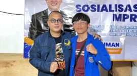 Keterangan foto: Rizqi Ahmad Fauzi bersama Anggota DPR RI Komisi IV Fraksi Partai NasDem, Arif Rahman, S.H.