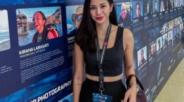 Aktris Kirana Larasati Pecahkan Rekor Selam Perempuan Indonesia