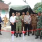 Keterangan foto : TNI Kodim 0601 Pandeglang mengambil inisiatif untuk membangun jembatan permanen di Ramea Mandalawangi Pandeglang, Rabu (11/3/2026)