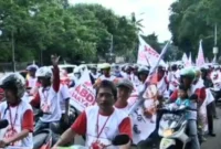 Keterangan foto : Relawan Pendukung Anies Baswesdan Abdi Rakyat, Sabtu (14/3/2026)