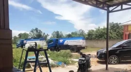Keterangan foto : Dugaan aktivitas BBM yang ilegal, Sabtu (28/3/2026)