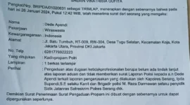 Keterangan foto : Kasus tindak pidana pengerusakan gardu sekretariat PP PAC Pontang, pagar pribadi, dan bendera Ormas Pemuda Pancasila yang menimpa wiraswasta Dede Apendi telah berkepanjangan hingga lebih dari 2 tahun 5 bulan, Senin (9/3/2026)