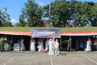 Keterangan foto : Bazar Ramadan TNI Kodim 0601 Pandeglang pada Sabtu (14/3/2026)