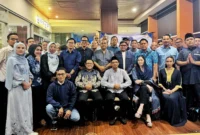 Ketua Umum BMI, H. Farkhan Evendi, M.AP didampingi Sekretaris Jenderal, Wawan Sugiyanto, SE., A.Md Kom, Bendahara Umum, Diah Kartika Purwandari dan Ketua Harian, Aditya Utama
