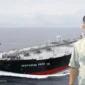 Keterangan foto : Sekjen Matahukum Mukhsin Nasir soroti Kapal Pertamina yang dinahkodai WNA, Selasa (21/4/2026)