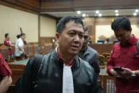 Keterangan foto : Proses persidangan dugaan korupsi pengadaan perangkat Chromebook untuk program digitalisasi pendidikan di lingkungan Kementerian Pendidikan, Kebudayaan, Riset, dan Teknologi yang sedianya digelar pada Rabu, 22 April 2026, di Pengadilan Tindak Pidana Korupsi Jakarta Pusat terpaksa ditunda.