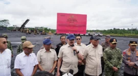 Keterangan foto : Jaksa Agung ST Burhanuddin, selaku Wakil Ketua I Pengarah Satuan Tugas Penertiban Kawasan Hutan (Satgas PKH), melakukan peninjauan langsung ke Kabupaten Murung Raya, Kalimantan Tengah, Selasa (7/4/2026)