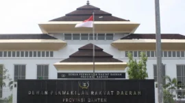 Keterangan foto : Gedung DPRD Provinsi Banten, Kamis (16/4/2026)