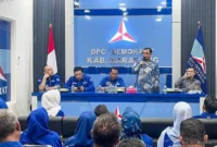 Keterangan foto : Halal Bihalal DPC Demokrat Karawang, Senin (6/4/2026)