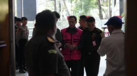 Keterangan foto : Jaksa Penuntut Umum (JPU) menyuarakan keberatan keras terkait prosedur pemeriksaan saksi dari pihak Google yang dilakukan secara virtual dari Singapura, Selasa (21/4/2026)