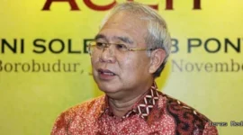 Laksda TNI (Purn) Adv Soleman B. Ponto.menyoroti kebijakan pengiriman taruna TNI Angkatan Laut (TNI AL) ke Akademi Coast Guard Amerika Serikat.11April 2026