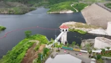 Keterangan foto : Saluran Pembawa Air Baku Karian-Serpong (KSCS) yang berada di Desa Mekarsari Kecamatan Maja Kabupaten Lebak.(14/04/2026)