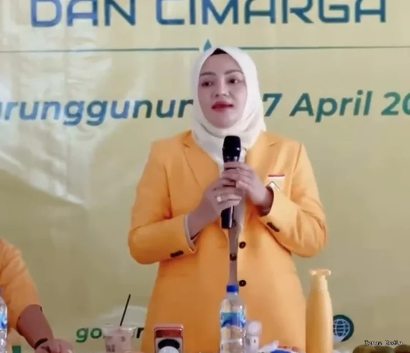 Keterangan foto : Anggota DPR RI dari Partai Golkar Adde Rosi Chaerunisa, Kamis (30/4/2026)