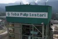 Keterangan foto : PT TPL di Toba Samosir, Senin (27/4/2026)