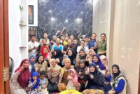 Warga RT. 006 RW. 11 Puri Artha Sentosa, Jl sentosa, gang sentosa 1 Waringin jaya kab bogor menggelar acara Halal Bihalal malam Minggu 05/04/2026 di kediamannya bapak Yadi mulyatno