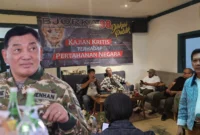 Keterangan foto : inerja Kementerian Pertahanan (Kemenhan) kembali menjadi sorotan tajam dalam sebuah diskusi strategis yang digelar di kawasan Cikini, Jakarta Pusat, Senin (20/04/2026).