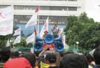 Keterangan foto : Gerakan Bersama Buruh/Pekerja BUMN, Kamis (30/4/2026)