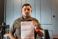 Keterangan foto : Kuasa Hukum Korban, Donny Manurung, dalam pernyataan resminya, Jumat (24/4/2026)