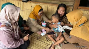 Puskesmas Jambe Perkuat Upaya Terpadu Cegah Campak, Ribuan Balita Telah Diimunisasi
