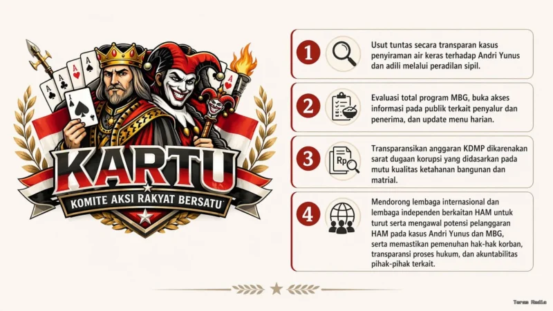 Keterangan foto : Komite Aksi Rakyat Bersatu, Sabtu (26/4/2026)