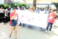 Aksi KMI di Kejagung RI Tekan Penegak Hukum Jumat, 24 April 2026.