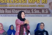 Keterangan foto : Anggota Komisi X DPR RI dari Dapil Banten, Adde Rosi Khoerunnisa, saat mengunjungi SMAN 1 Warunggunung, Selasa (28/4/2026)