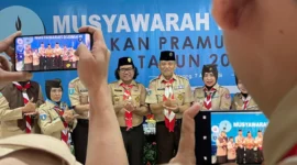 Keterangan foto : Dalam Musyawarah Daerah (Musda) IV Banten tahun 2026, Suwaib Amiruddin terpilih secara aklamasi sebagai Ketua Kwarda Gerakan Pramuka Banten masa bakti 2026-2031.